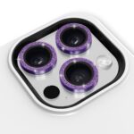 Casing Bee Glitter Camera Lens Protector for iPhone Dark Purple - Payfisia