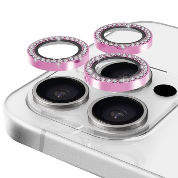 Casing Bee Bling Camera Lens Protector for iPhone Pink - Payfisia