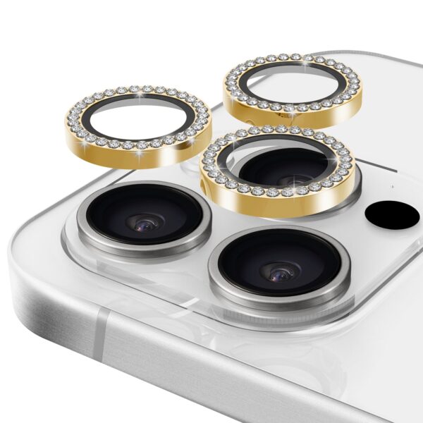 Casing Bee Bling Camera Lens Protector for iPhone Gold - Payfisia