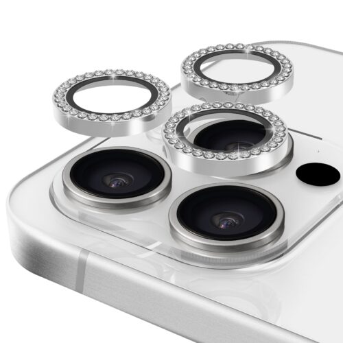 Casing Bee Bling Camera Lens Protector for iPhone Silver - Payfisia