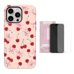 2 IN 1 Bundle Ms. Cherry iPhone Case + Screen Protector - Payfisia