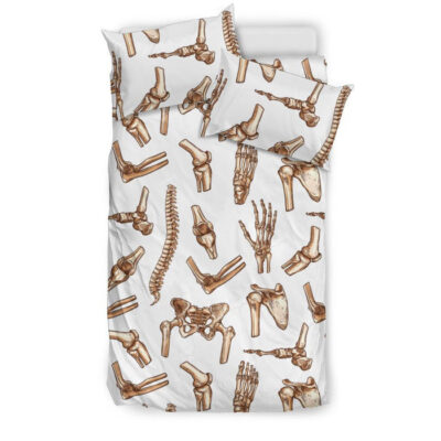 Anatomy Bone Pattern Print Duvet Cover Bedding Set - Payfisia