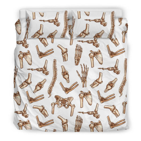 Anatomy Bone Pattern Print Duvet Cover Bedding Set - Payfisia