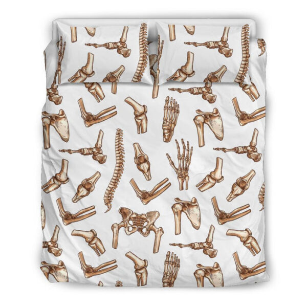 Anatomy Bone Pattern Print Duvet Cover Bedding Set - Payfisia