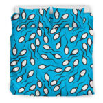 Anatomy Sperm Pattern Print Duvet Cover Bedding Set - Payfisia