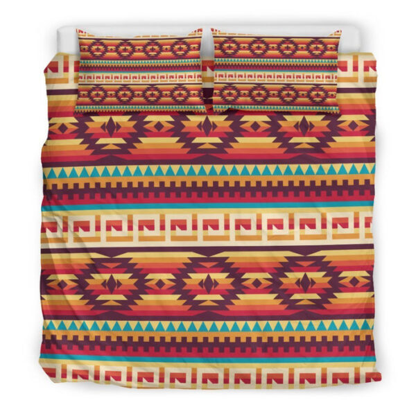Aztec Native American Tribal Navajo Indians Print Duvet Cover Bedding Set - Payfisia