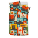 Canada Pattern Print Duvet Cover Bedding Set - Payfisia