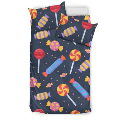 Candy Pattern Print Duvet Cover Bedding Set - Payfisia