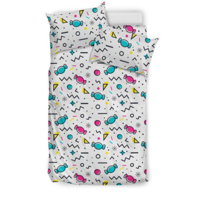Candy Print Pattern Duvet Cover Bedding Set - Payfisia