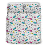 Candy Print Pattern Duvet Cover Bedding Set - Payfisia