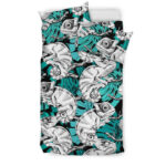 Cartoon Chameleon Pattern Print Duvet Cover Bedding Set - Payfisia