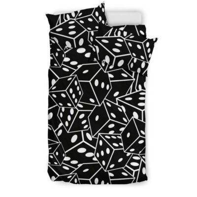 Casino Dice Print Pattern Duvet Cover Bedding Set - Payfisia
