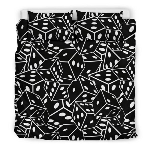 Casino Dice Print Pattern Duvet Cover Bedding Set - Payfisia