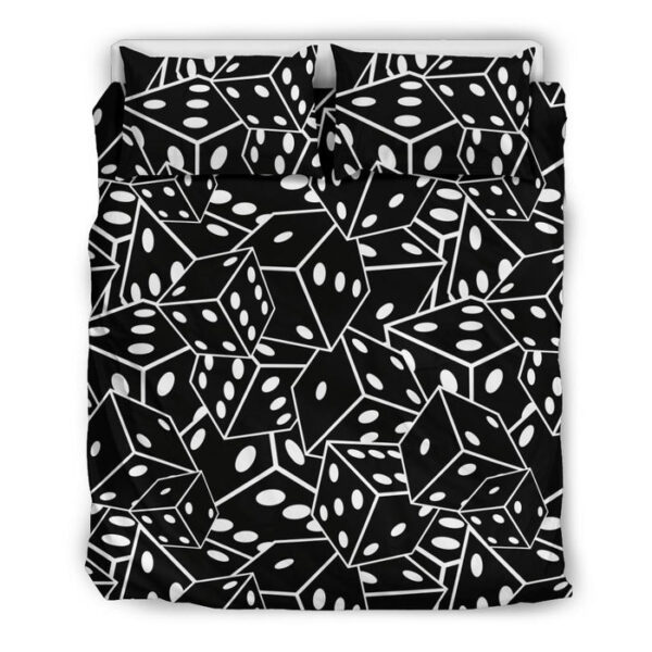 Casino Dice Print Pattern Duvet Cover Bedding Set - Payfisia