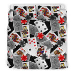 Casino Poker Print Pattern Duvet Cover Bedding Set - Payfisia