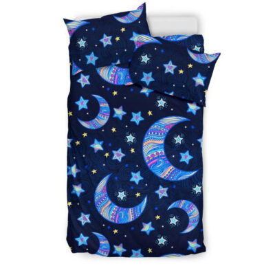 Celestial Pattern Print Duvet Cover Bedding Set - Payfisia
