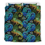 Chameleon Pattern Print Duvet Cover Bedding Set - Payfisia