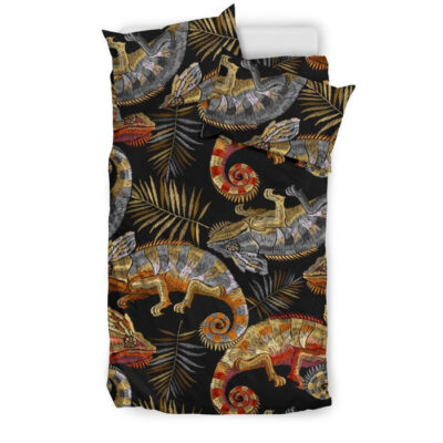 Chameleon Print Pattern Duvet Cover Bedding Set - Payfisia