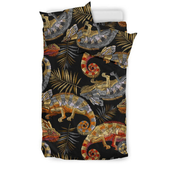 Chameleon Print Pattern Duvet Cover Bedding Set - Payfisia
