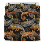 Chameleon Print Pattern Duvet Cover Bedding Set - Payfisia