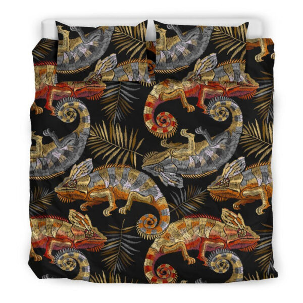 Chameleon Print Pattern Duvet Cover Bedding Set - Payfisia