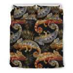 Chameleon Print Pattern Duvet Cover Bedding Set - Payfisia