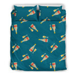 Champagne Print Pattern Duvet Cover Bedding Set - Payfisia