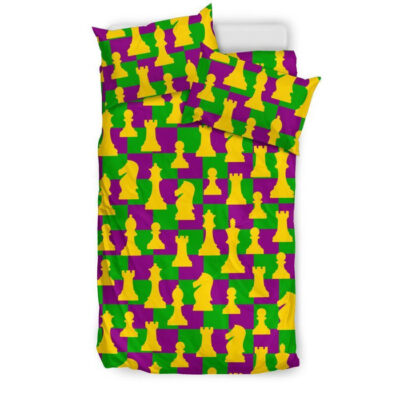 Chess Color Pattern Print Duvet Cover Bedding Set - Payfisia
