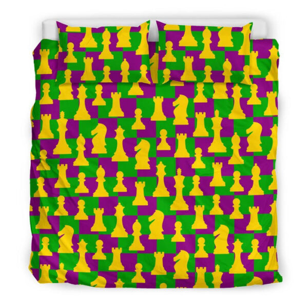 Chess Color Pattern Print Duvet Cover Bedding Set - Payfisia