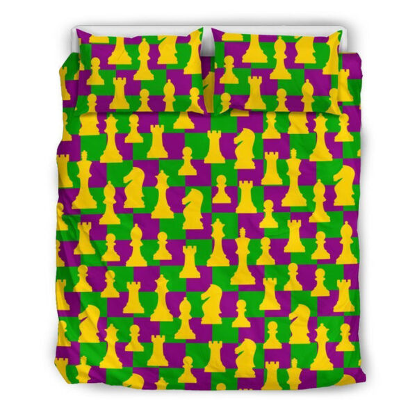 Chess Color Pattern Print Duvet Cover Bedding Set - Payfisia