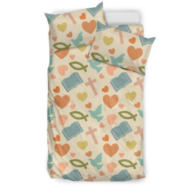 Christian Bible Pattern Print Duvet Cover Bedding Set - Payfisia