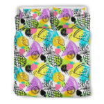 Colorful Drawing Pineapple Bedding Set - Payfisia