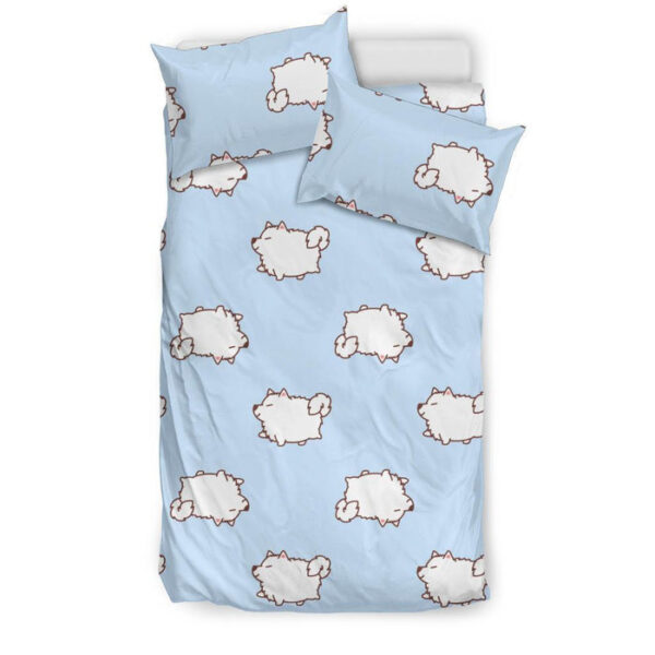 Dog Somoyed Pattern Print Duvet Cover Bedding Set - Payfisia