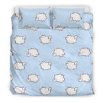 Dog Somoyed Pattern Print Duvet Cover Bedding Set - Payfisia