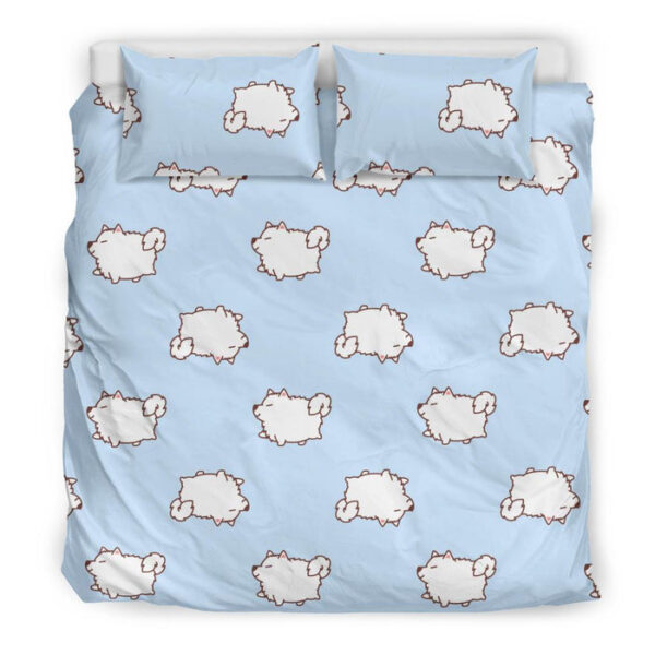 Dog Somoyed Pattern Print Duvet Cover Bedding Set - Payfisia