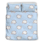 Dog Somoyed Pattern Print Duvet Cover Bedding Set - Payfisia