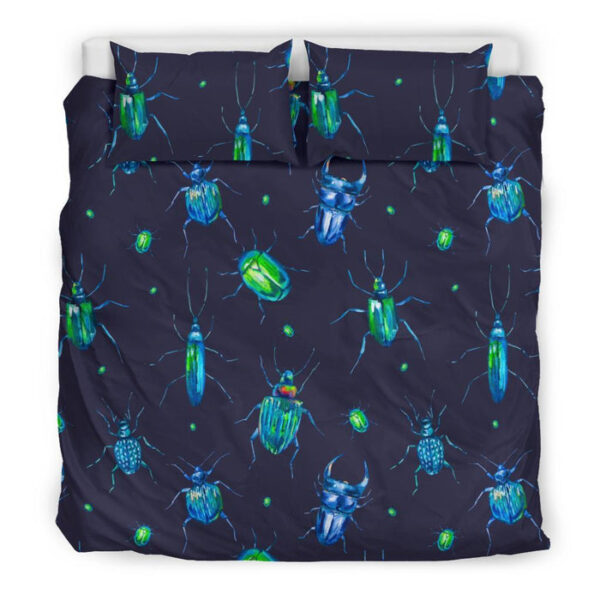 Drawing Bug Pattern Print Duvet Cover Bedding Set - Payfisia