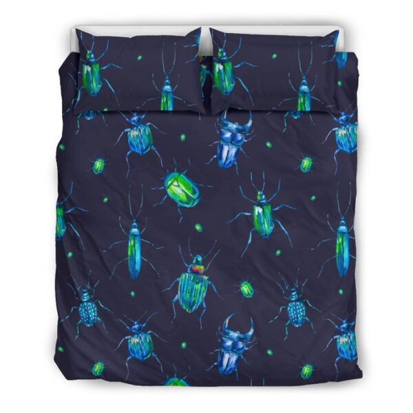Drawing Bug Pattern Print Duvet Cover Bedding Set - Payfisia