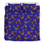 Eagle Blue Pattern Print Duvet Cover Bedding Set - Payfisia