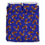 Eagle Blue Pattern Print Duvet Cover Bedding Set - Payfisia