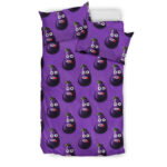 Eggplant Funny Pattern Print Duvet Cover Bedding Set - Payfisia