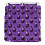 Eggplant Funny Pattern Print Duvet Cover Bedding Set - Payfisia