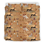 Egyptian Pattern Print Duvet Cover Bedding Set - Payfisia