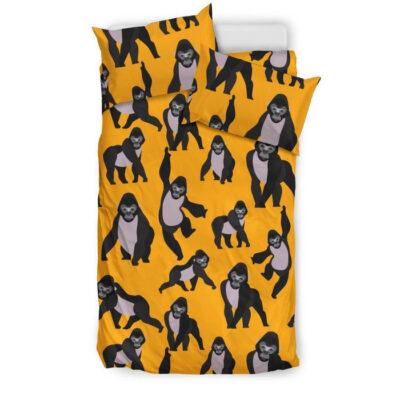 Gorilla Pattern Print Duvet Cover Bedding Set - Payfisia
