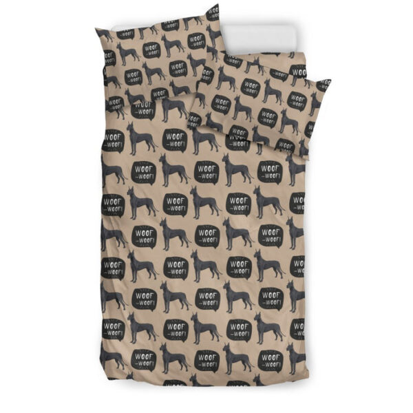 Great Dane Pattern Print Duvet Cover Bedding Set - Payfisia