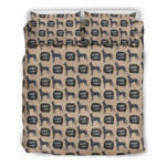 Great Dane Pattern Print Duvet Cover Bedding Set - Payfisia