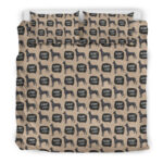 Great Dane Pattern Print Duvet Cover Bedding Set - Payfisia