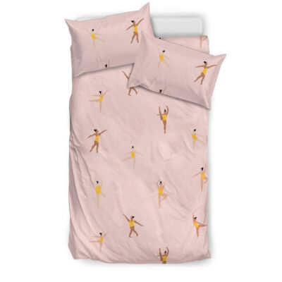 Gymnastics Pattern Print Duvet Cover Bedding Set - Payfisia