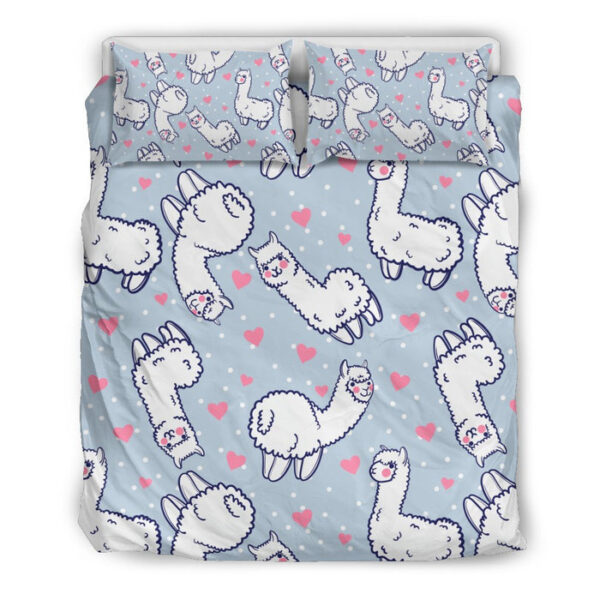 Llama Pattern Print Duvet Cover Bedding Set - Payfisia