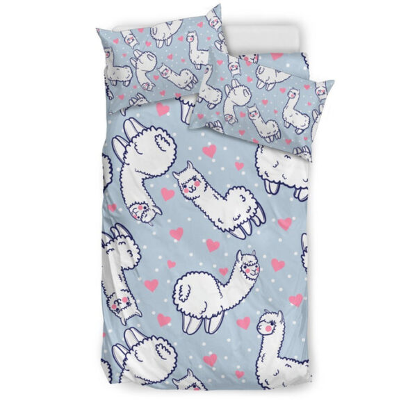 Llama Pattern Print Duvet Cover Bedding Set - Payfisia